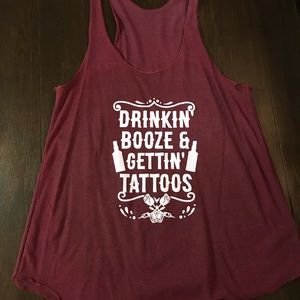 Maroon tank top